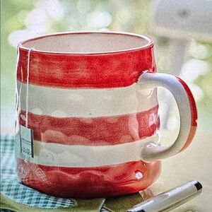 Anthropologie  Handpainted Stoneware Mug